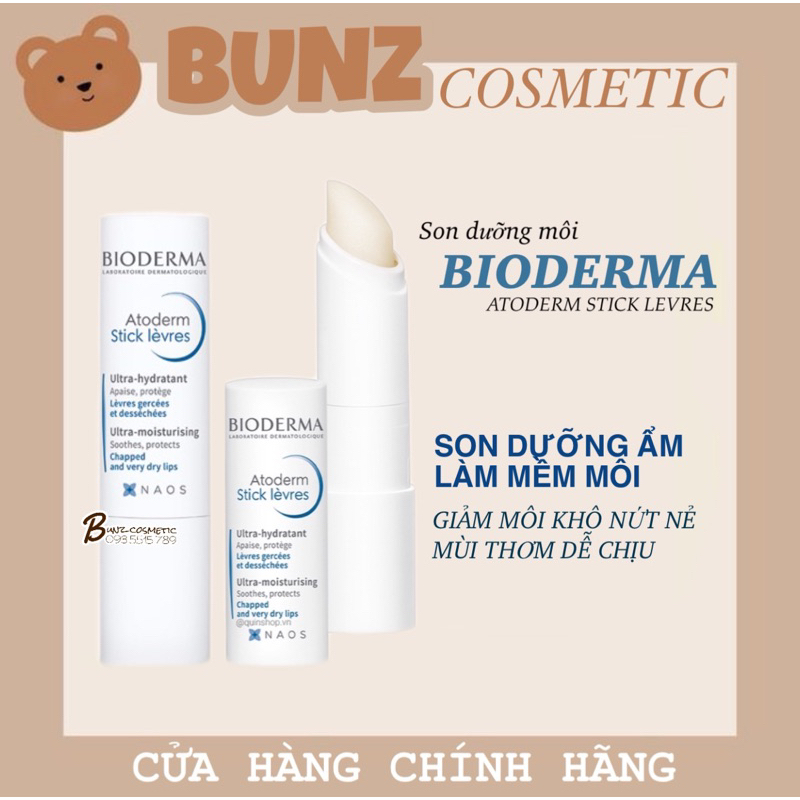 Son dưỡng ẩm atoderm levres dược mĩ phẩm nổi tiếng