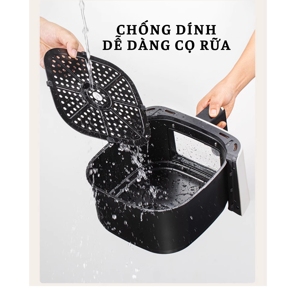 Nồi chiên không dầu Camel mặt kính 12L cao cấp