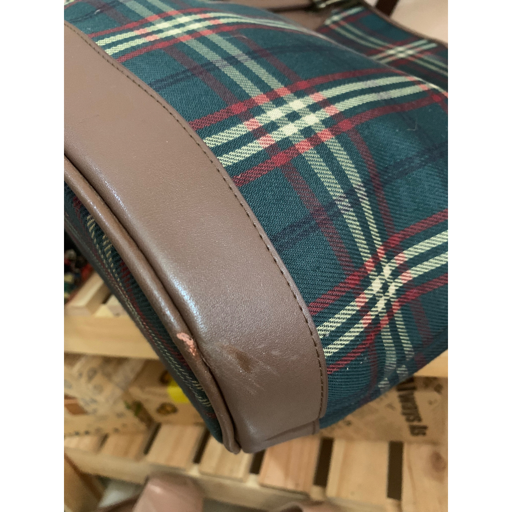 Túi xách vintage sọc caro BEAN POLE