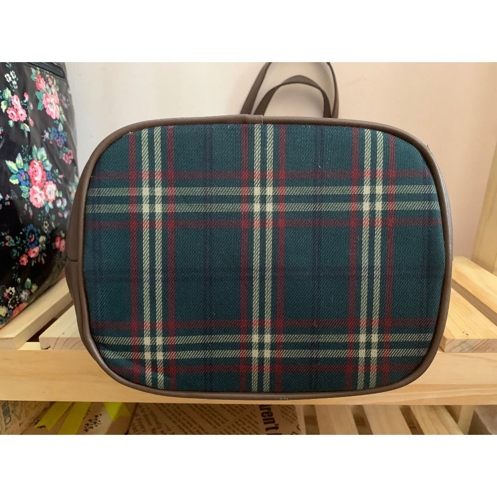 Túi xách vintage sọc caro BEAN POLE