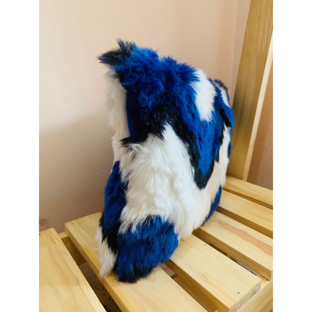 Túi cầm tay lông phối màu No Brand