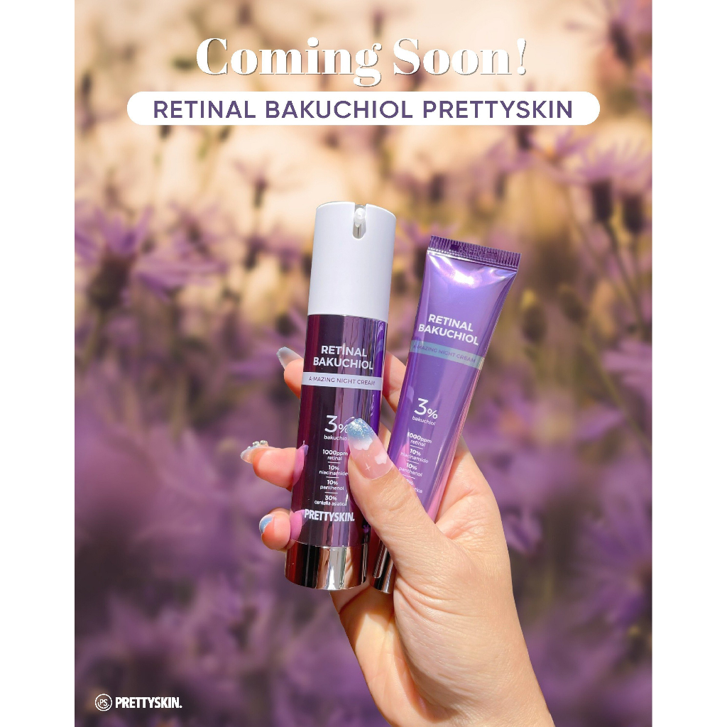 Kem Dưỡng Retinal Bakuchiol PRETTY SKIN, Phục Hồi & Trẻ Hóa Làn Da - 30ml/50gr