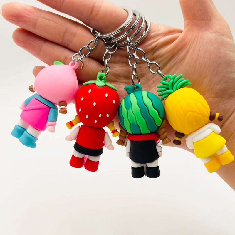 Móc Khoá Cô Bé Hoa Quả Đáng Yêu