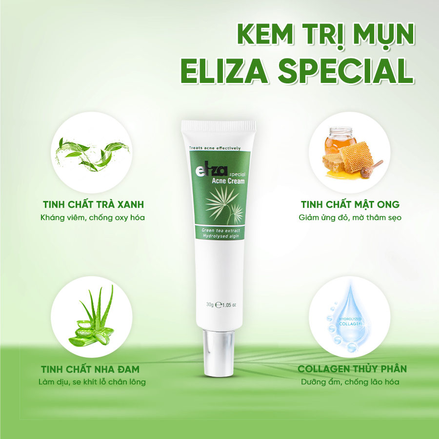 Kem mụn Eliza Special 30g giảm mụn, giảm thâm và làm thông thoáng lỗ chân lông