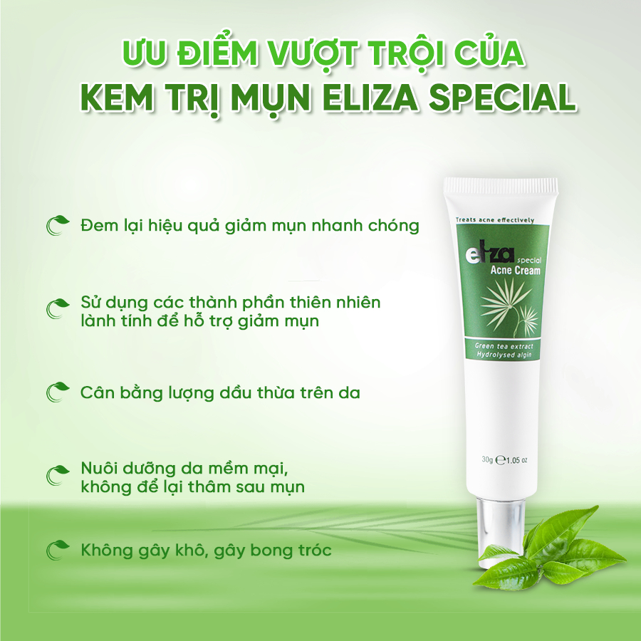 Kem mụn Eliza Special 30g giảm mụn, giảm thâm và làm thông thoáng lỗ chân lông