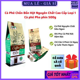 [Có đơn - Có quà] Cà Phê Chồn Bốn Hột 500gr ( Pha Phin) - Nguyên Chất Cao Cấp Loại 1 cafe chồn