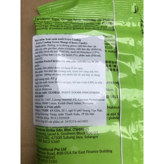 Kẹo Mềm Xoài Muối Extra Cooling (gói 65g)