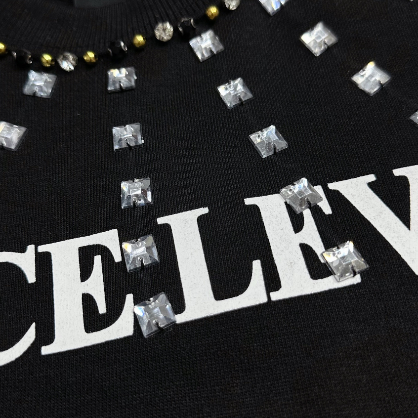 Áo Sweater Chất umi hàn Bản Dollcce Đính đá mới trình làng