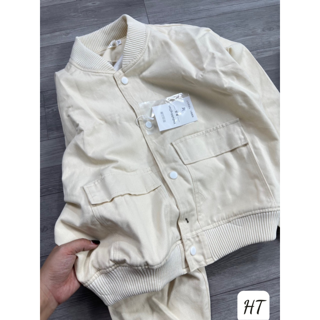 ÁO KHOÁC BOMBER CÚC BẤM 4 MÀU