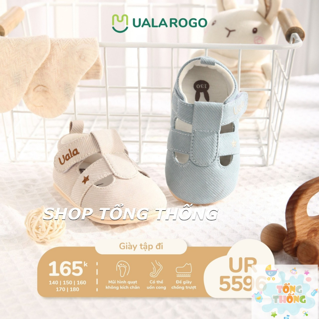 Giày tập đi Uala hoạ tiết mẫu mới cho bé trai, bé gái UR 5581 5596 5598