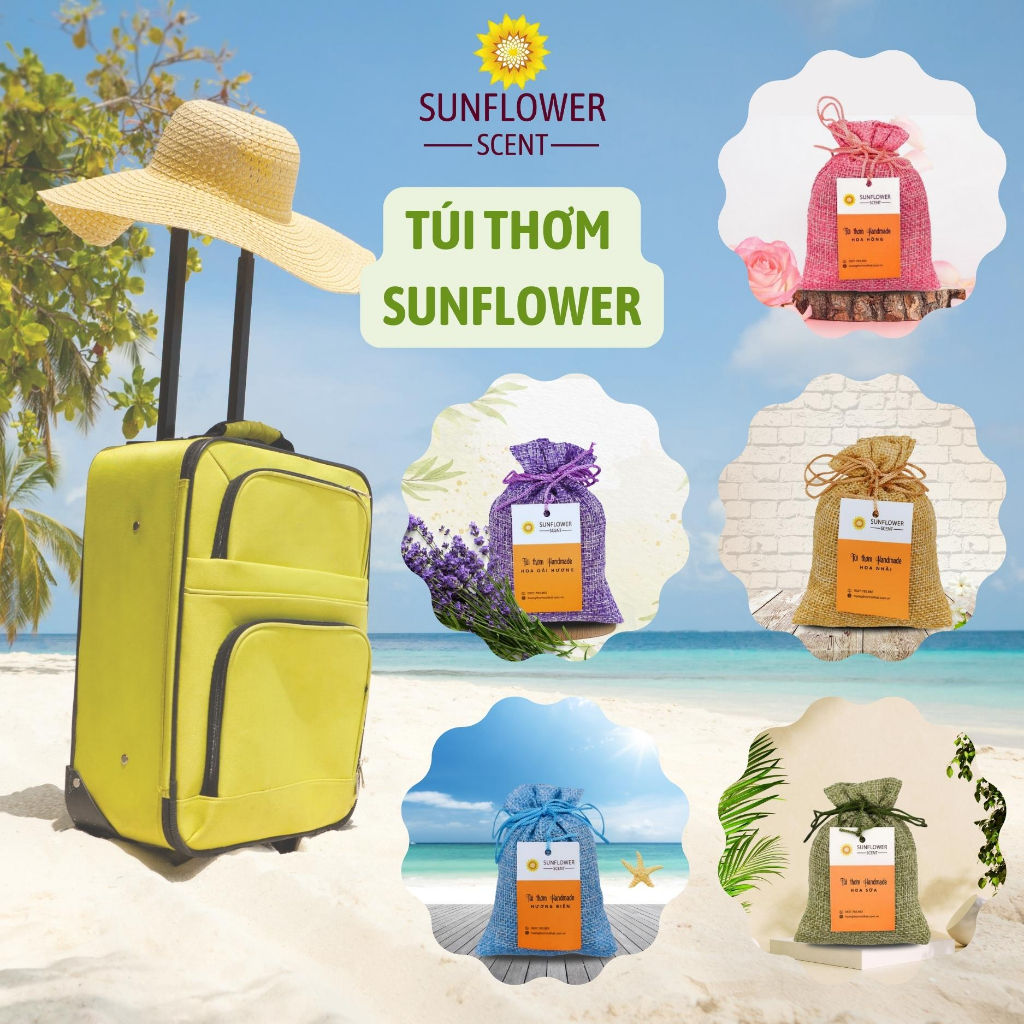 Túi Thơm Sunflower Mùi Hương Nhẹ Nhàng Cho Tinh Thần Thoải Mái