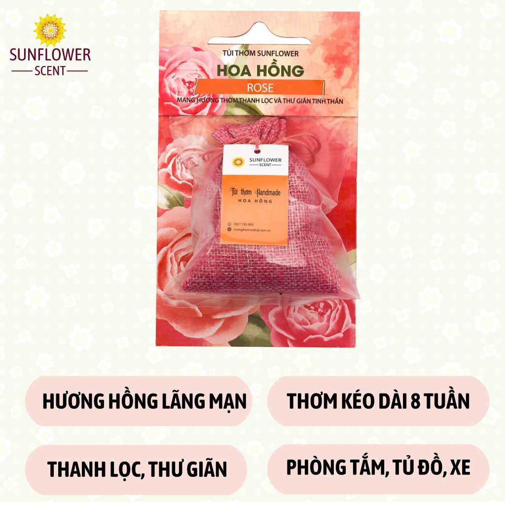 Túi Thơm Sunflower Mùi Hương Nhẹ Nhàng Cho Tinh Thần Thoải Mái