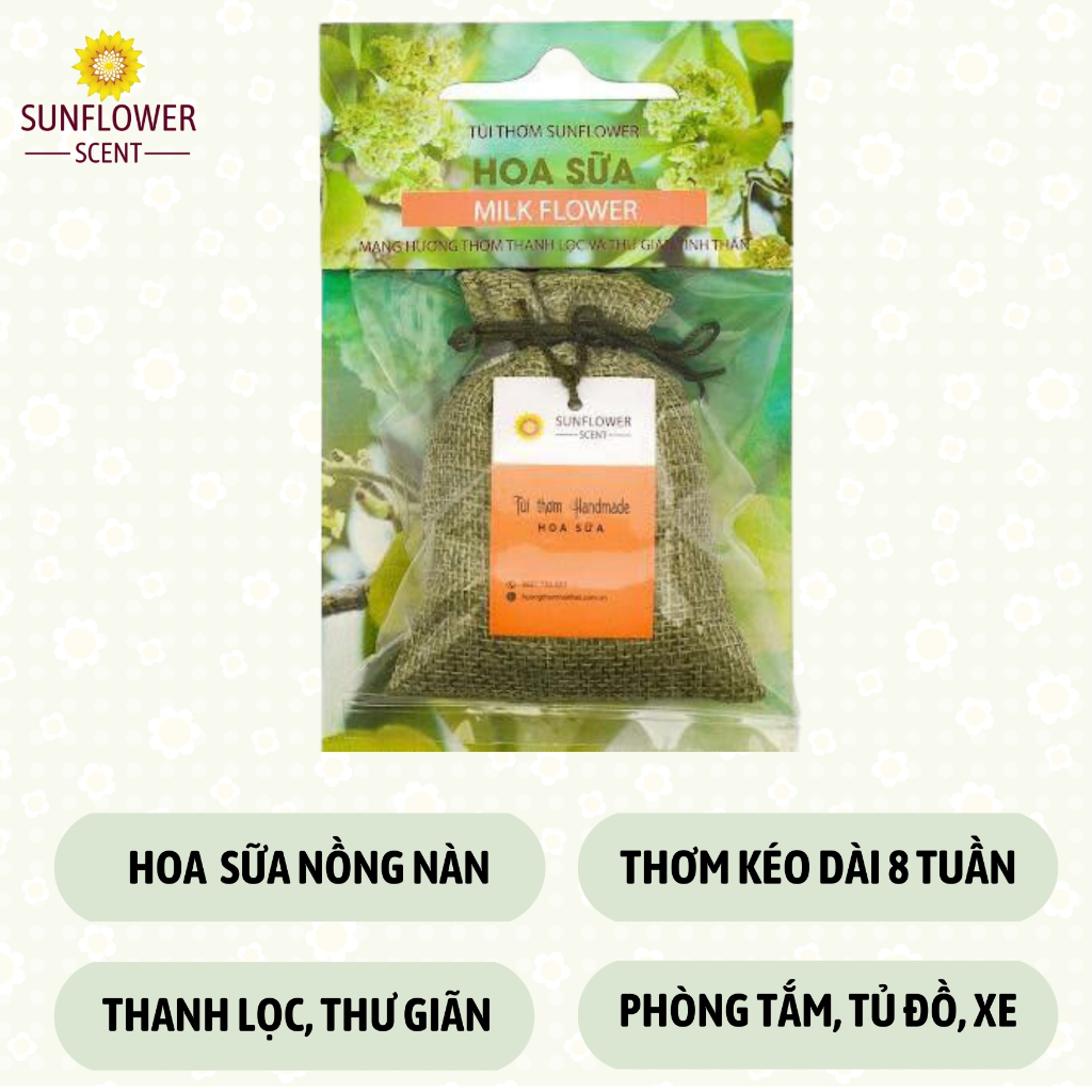 Túi Thơm Sunflower Mùi Hương Nhẹ Nhàng Cho Tinh Thần Thoải Mái