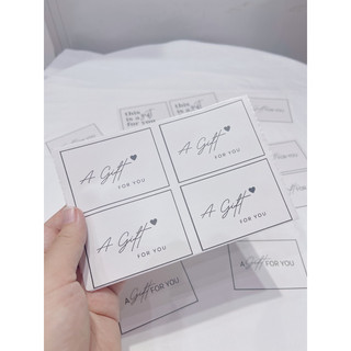 Sticker Gift for you dùng dán trang trí hộp quà, túi giấy set 6 tem