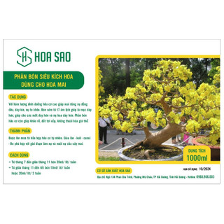 Phân bón siêu kích hoa mai, kích hoa cho cây mai vàng, giúp cây mai vàng khỏe mạnh bật hoa rực rỡ