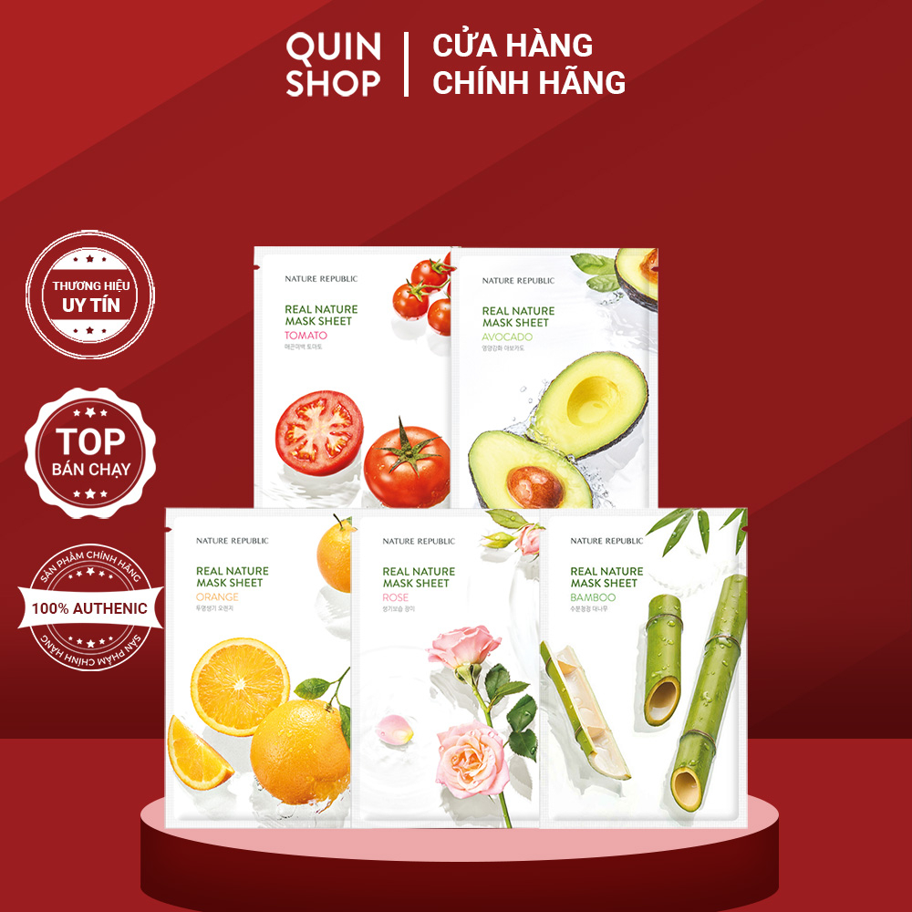 Mặt Nạ Giấy Nature Republic Real Nature Mask Sheet