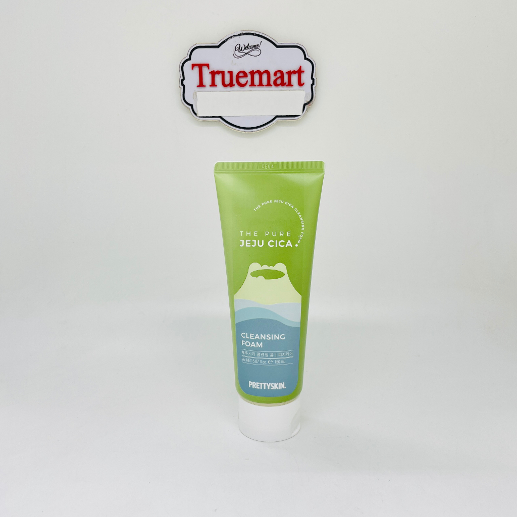 Sữa rửa mặt rau má Pretty Skin The Pure Jeju Cica Cleansing Foam