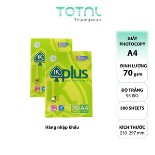 Giấy A4 IK Plus định lượng 70gsm