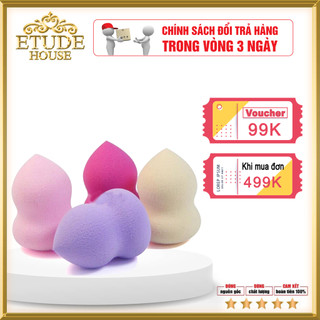 Bông Mút Tán Kem Nền Hồ Lô, Giọt Nước, Vát chéo