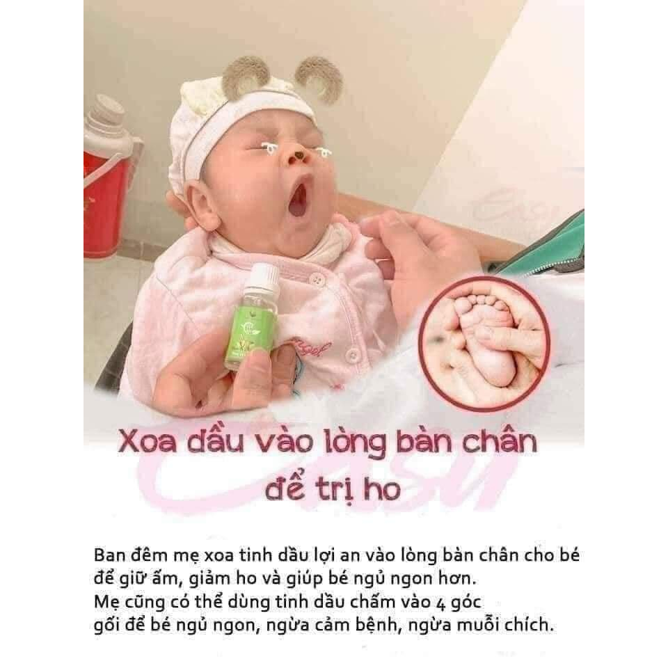Tinh dầu Lợi An bôi ho - Giảm long đờm khò khè,sổ mũi cho bé chính hãng- Tặng 1 sữa tắm Dnee cho bé 400ml và Khẩu Trang