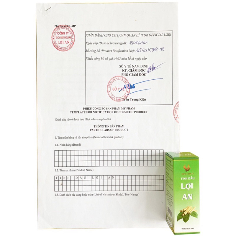 Tinh dầu Lợi An bôi ho - Giảm long đờm khò khè,sổ mũi cho bé chính hãng- Tặng 1 sữa tắm Dnee cho bé 400ml và Khẩu Trang