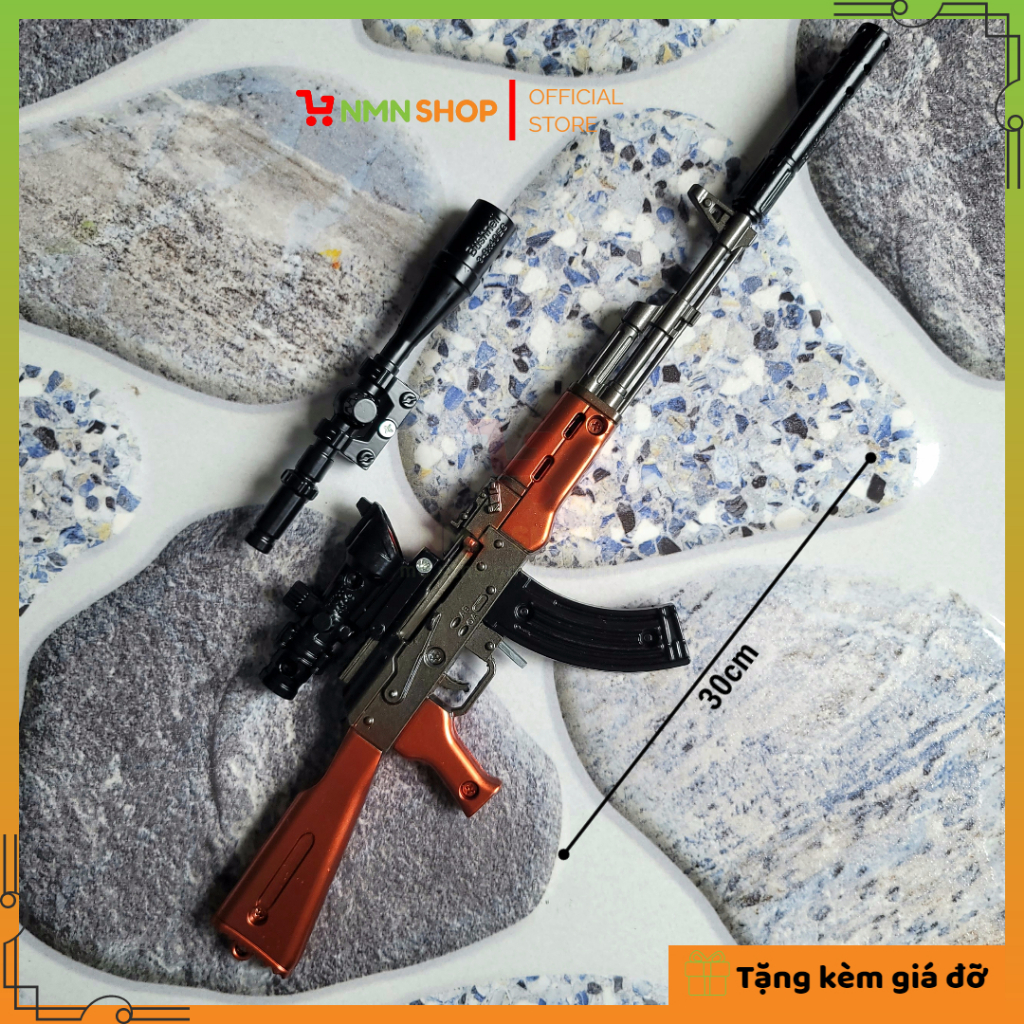 Mô hình trang trí súng AKM 26cm