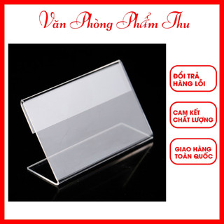 Menu mica mini chữ l ngang dọc để bàn chức danh văn phòng - văn phòng phẩm thu