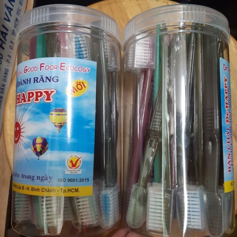 BÀN CHẢI LON DR.HAPPYCÓ NẮP ĐẬY