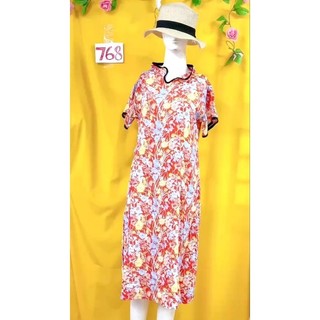 đầm sơmi hoa viền đen. S768