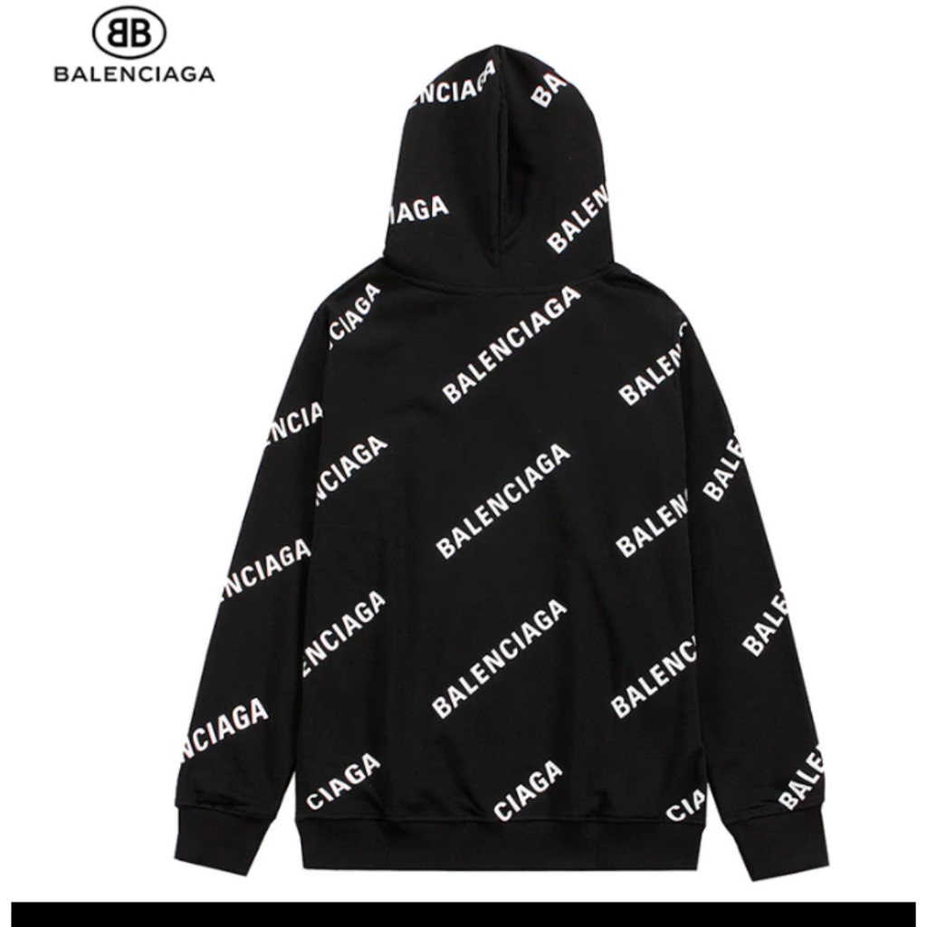 Áo Hoodie Balenciaga Mũ 2 Lớp Dày Dặn Cao Cấp-Áo Hoodie Balen Cao Cấp Chuẩn Form