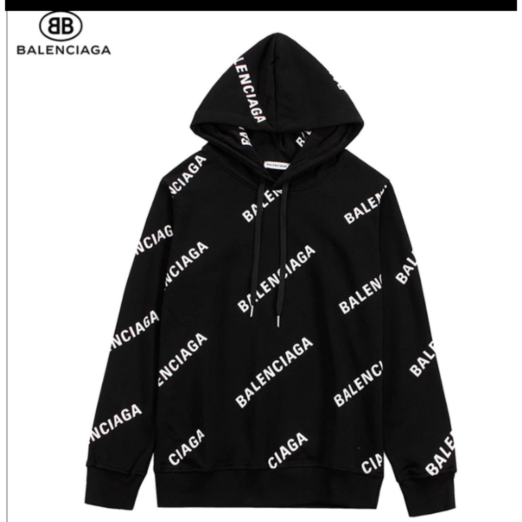 Áo Hoodie Balenciaga Mũ 2 Lớp Dày Dặn Cao Cấp-Áo Hoodie Balen Cao Cấp Chuẩn Form