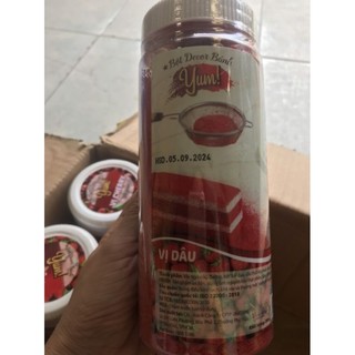 (hộp 300g) BỘT rắc  bánh Yum! VỊ DÂU