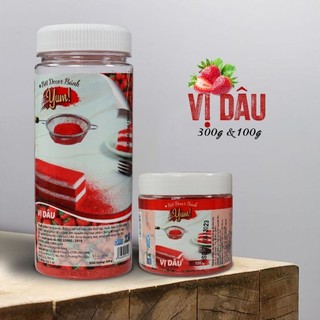 (hộp 300g) BỘT rắc  bánh Yum! VỊ DÂU
