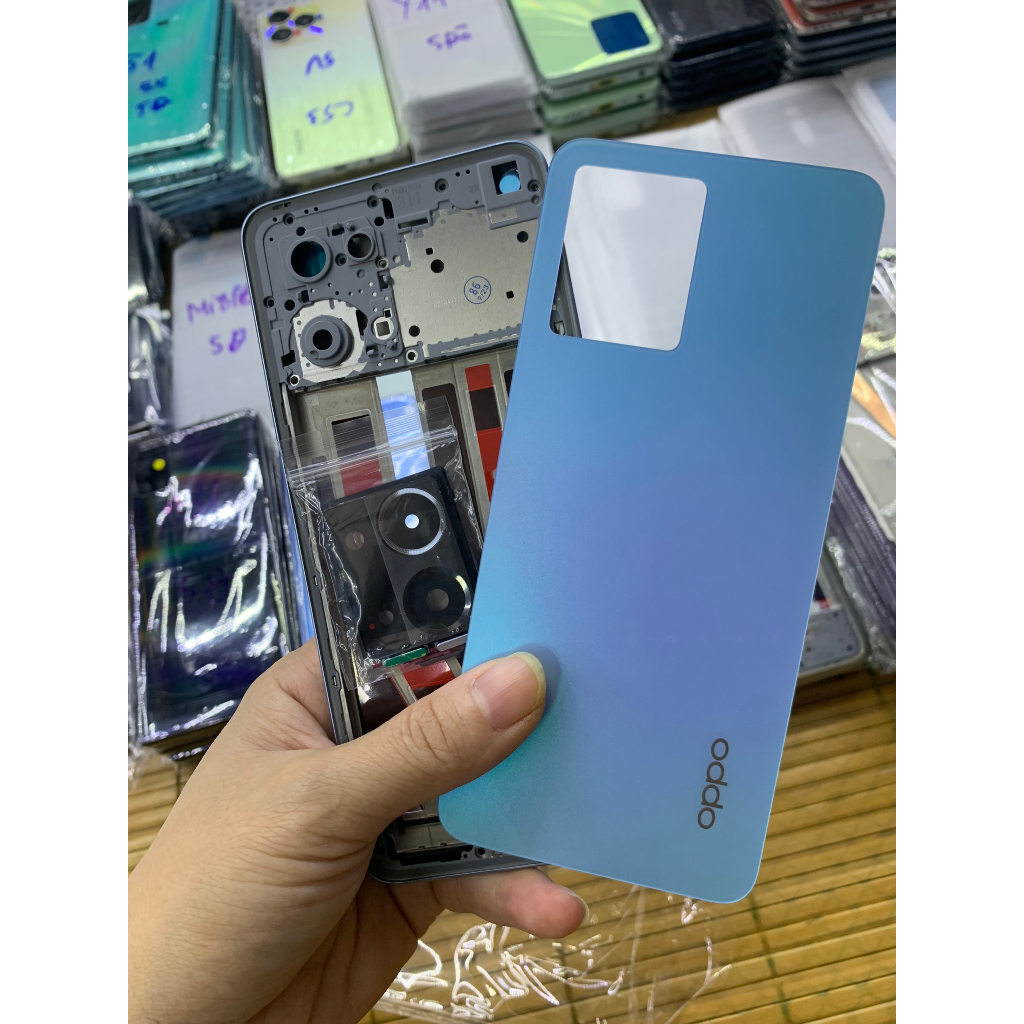 Bộ xương vỏ, kính lưng, camera oppo reno 7 - 4G / hàng zin - kèm phím bấm