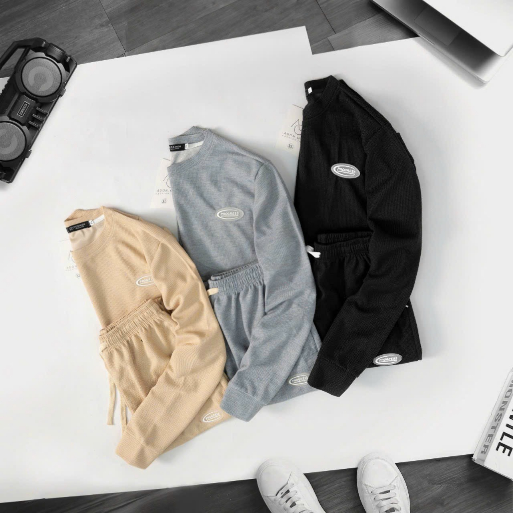 Bộ quần áo nam thu đông virgomen chất nỉ cao cấp