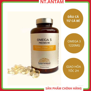 Viên uống dầu cá omega 3 premium santerra pháp