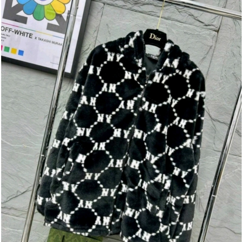 Áo Khoác Lông Ny MLB Chính Hãng 2 Lớp Dày Dặn Cao Cấp , Áo Khoác Lông Thỏ Thời Trang Dành Cho Nam Nữ