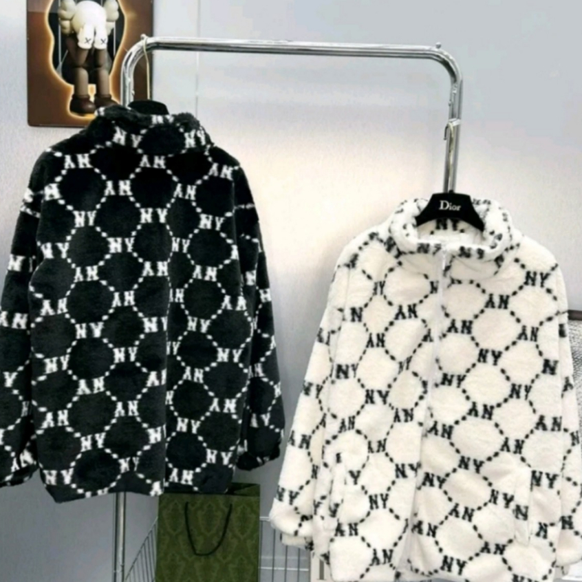 Áo Khoác Lông Ny MLB Chính Hãng 2 Lớp Dày Dặn Cao Cấp , Áo Khoác Lông Thỏ Thời Trang Dành Cho Nam Nữ