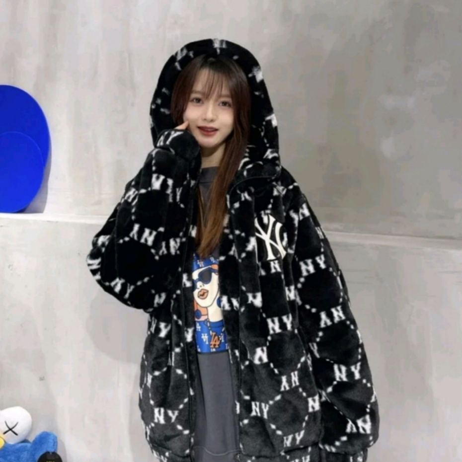 Áo Khoác Lông Ny MLB Chính Hãng 2 Lớp Dày Dặn Cao Cấp , Áo Khoác Lông Thỏ Thời Trang Dành Cho Nam Nữ