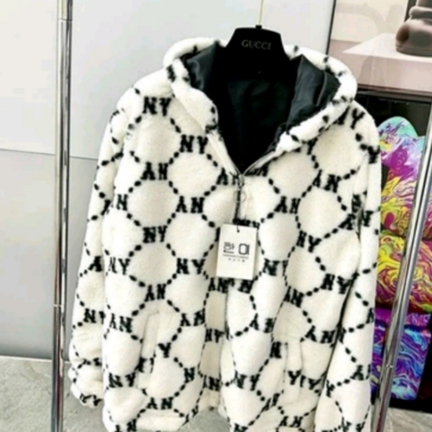 Áo Khoác Lông Ny MLB Chính Hãng 2 Lớp Dày Dặn Cao Cấp , Áo Khoác Lông Thỏ Thời Trang Dành Cho Nam Nữ