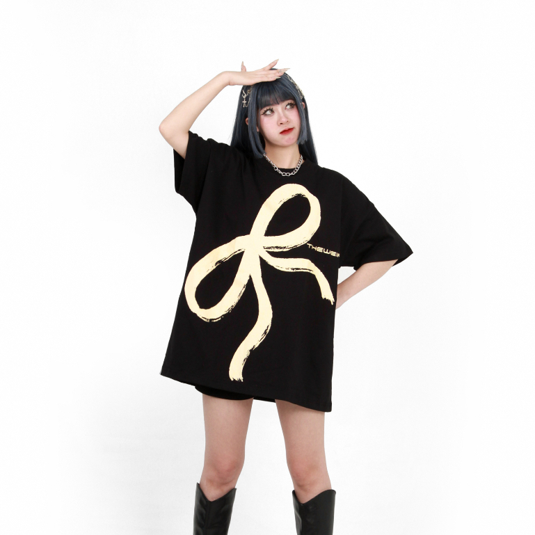 LOCAL BRAND Áo thun The Weird Phong Cách Unisex Form Rộng ATK783