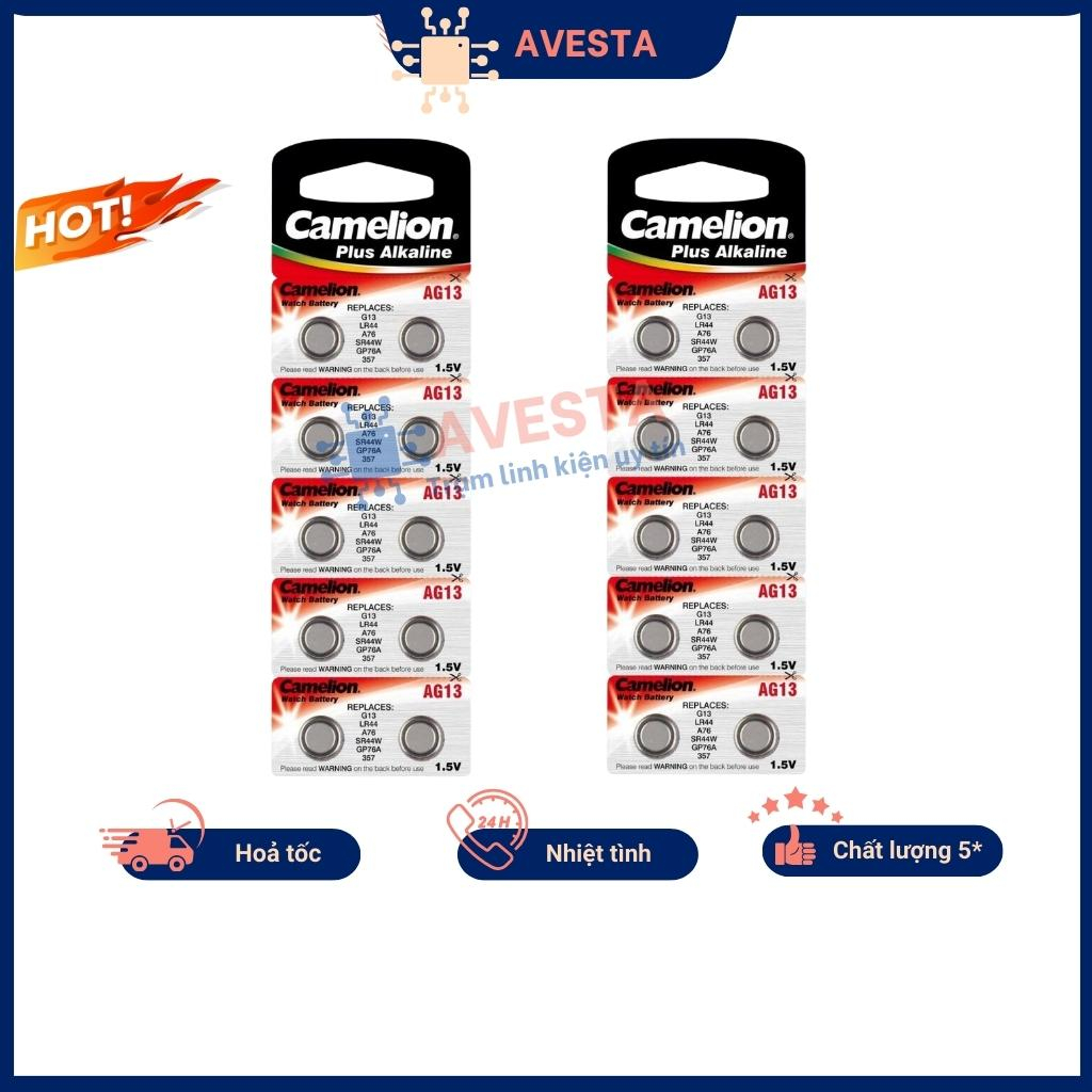 Pin Camelion AG13/LR44/A76/SR44W/GP76A/357 chính hãng chất lượng Avesta