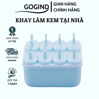 Khuôn làm kem GOGINDSHOP 8 chiếc tự làm kem tại nhà tiện lợi, gọn gàng và đơn giản