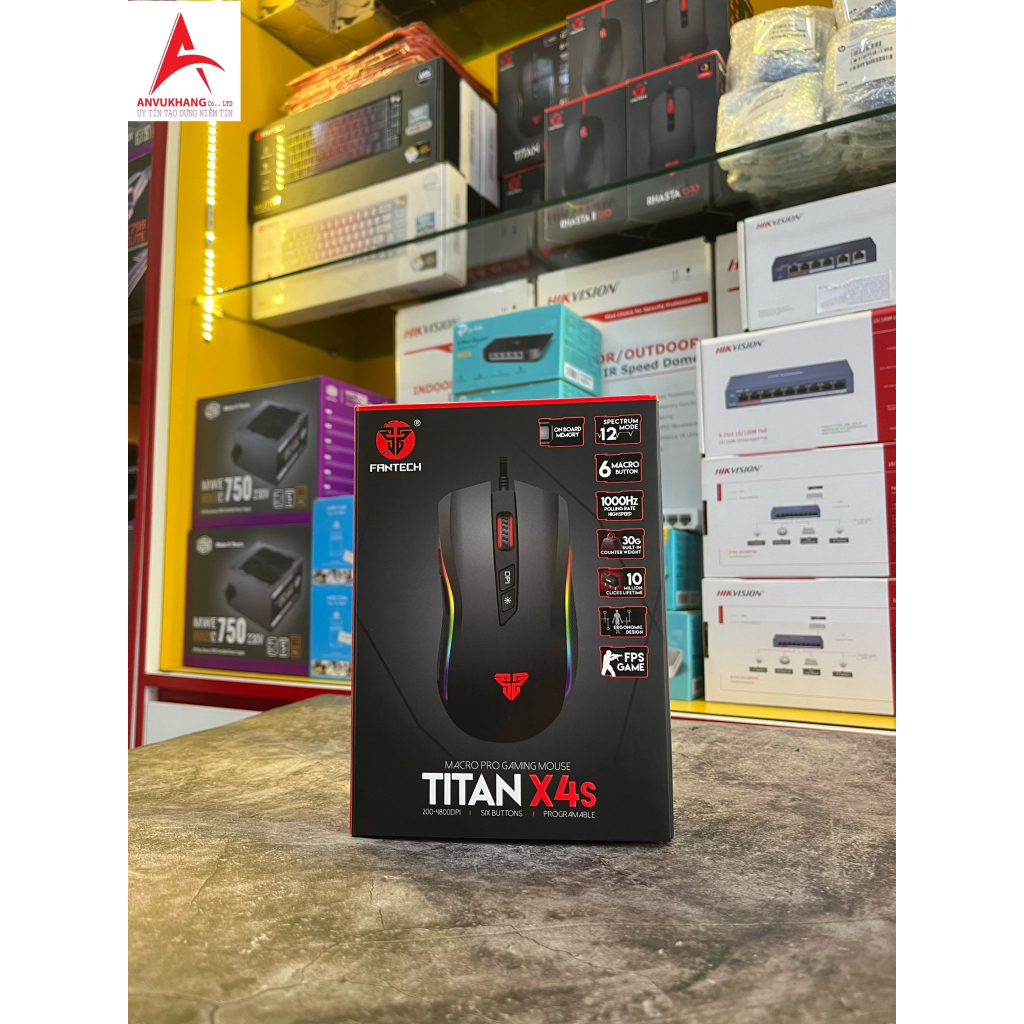 Chuột Gaming có dây Fantech Titan X4s