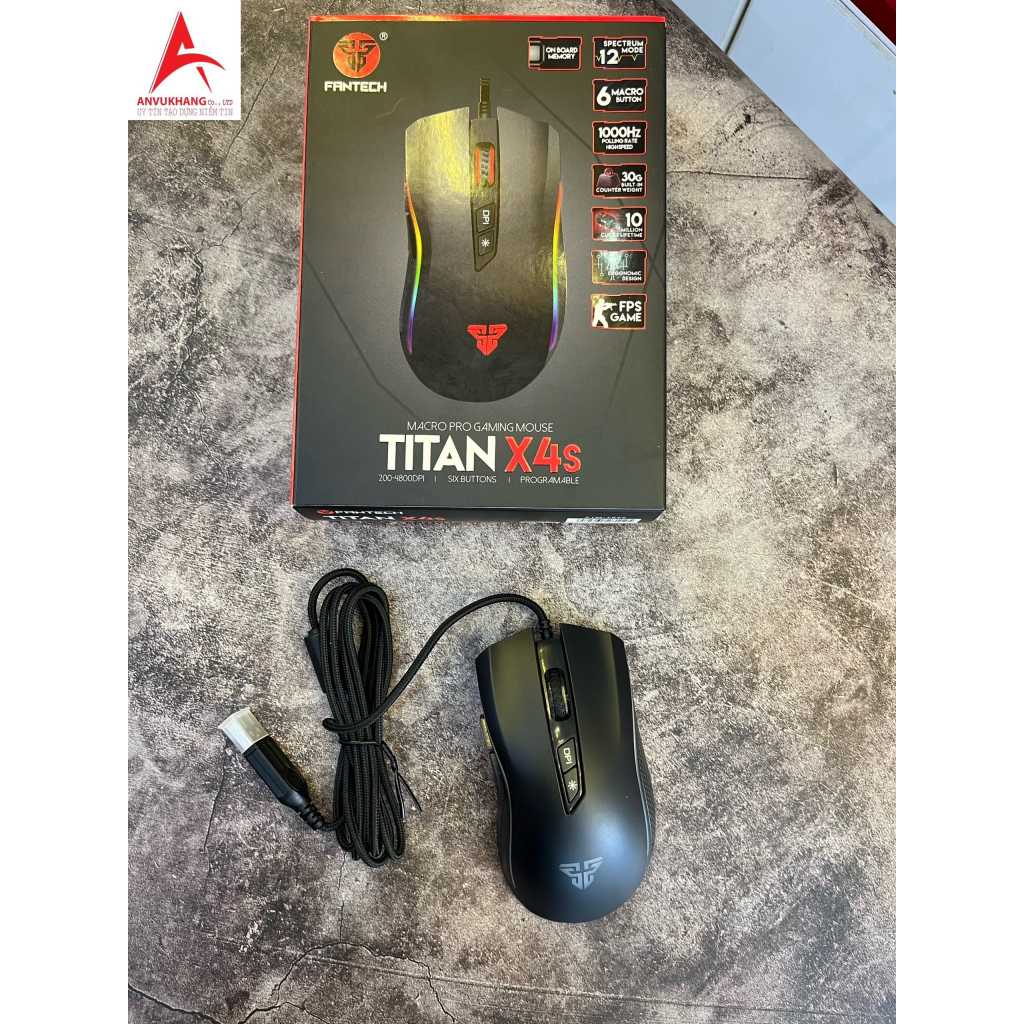 Chuột Gaming có dây Fantech Titan X4s