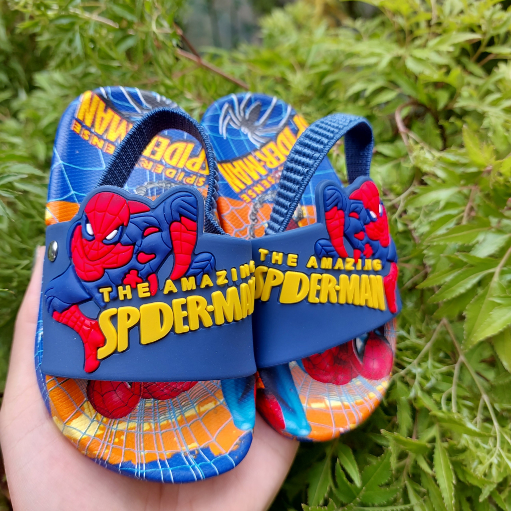 DÉP BÉ TRAI HÌNH SIÊU NHÂN NHỆN CÓ QUAI SAU MẪU HÓT CHO BÉ G57