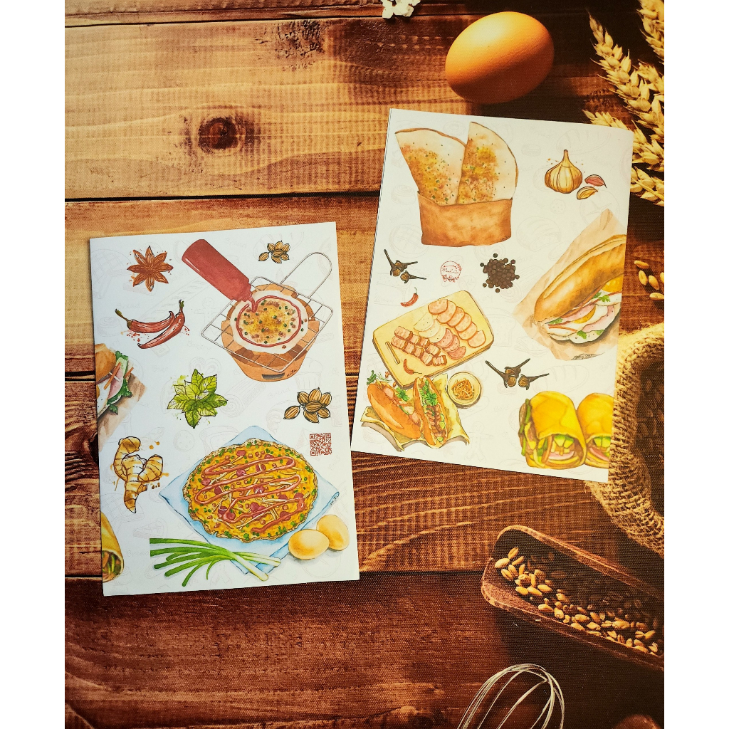 Túi Giấy Gói Bánh Tráng Nướng 14.5cm x 21cm Dán 2 Đầu