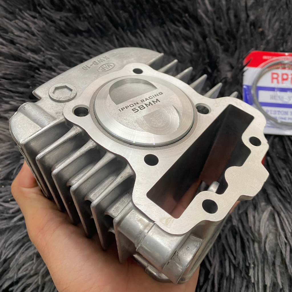 FULL SET CYLINDER PISTON 58mm IPPON RACING for EX5 Fi / Dream110i / Wave110i / Dash110 Fi / Wave 110 cx/dx
