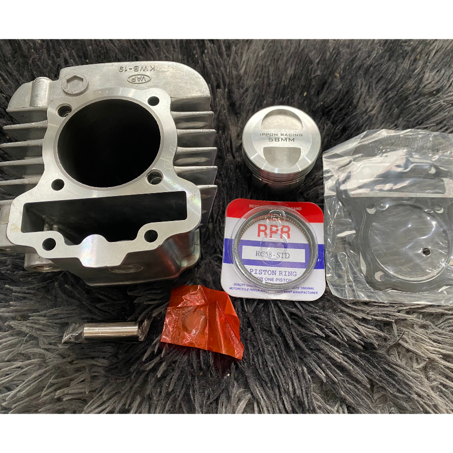 FULL SET CYLINDER PISTON 58mm IPPON RACING for EX5 Fi / Dream110i / Wave110i / Dash110 Fi / Wave 110 cx/dx