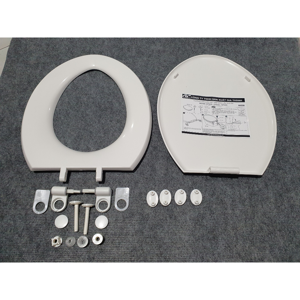 Nắp bồn cầu OK01 đóng êm rơi từ từ không gây tiếng ồn hàng Gia Thành
